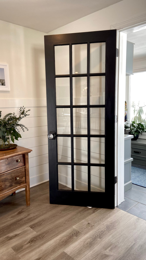 Five Things on a Friday - Newly-painted black door