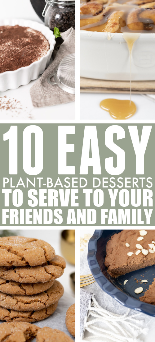 Try one of these easy plant-based dessert recipes if you have plant-based friends or family members coming to your next holiday or get-together. They're good enough for everyone to enjoy together!