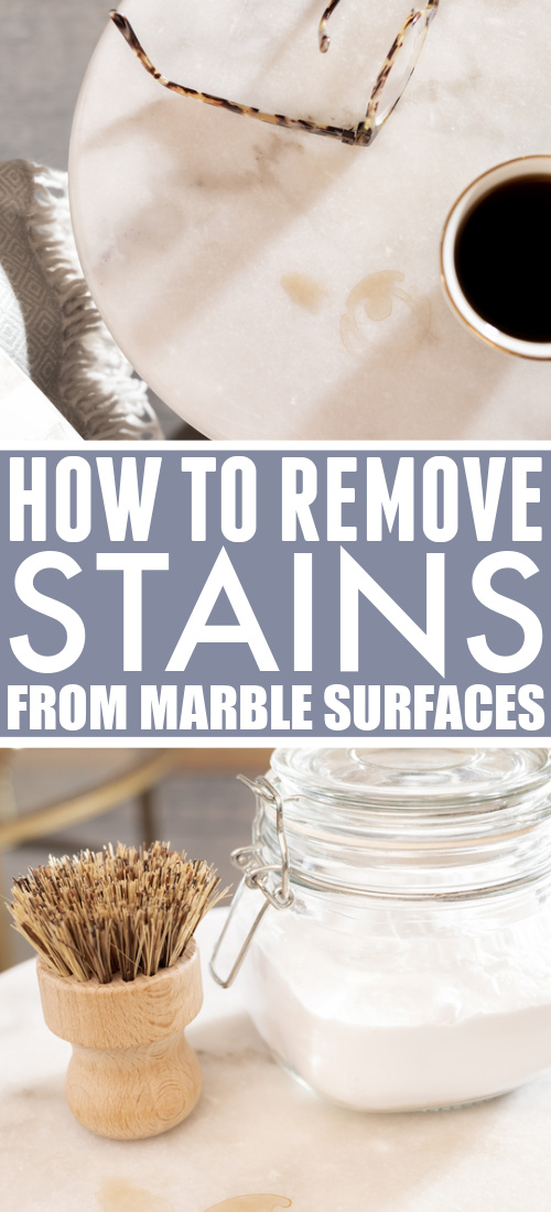 Marble is known for being porous and difficult to maintain, but it's actually pretty easy to remove stains from marble if you know this little cleaning trick!