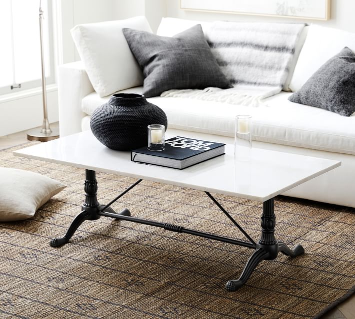 Pottery Barn Marble Coffee Table