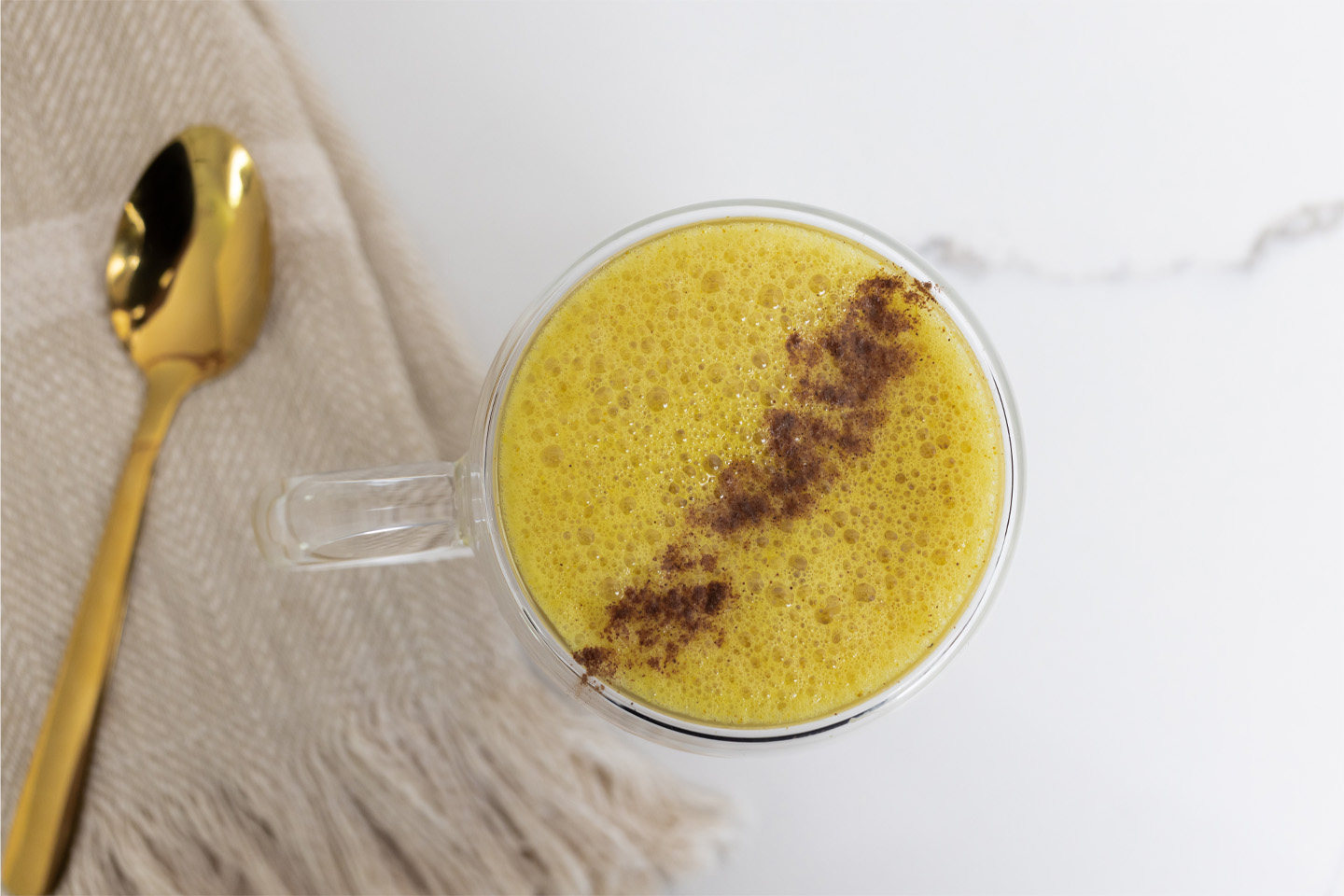 This homemade turmeric latte has been my go-to lately when I want a healthy treat in the afternoon or in the evening after dinner. It's full of good-for-you ingredients, but just feels so fancy and indulgent at the same time!