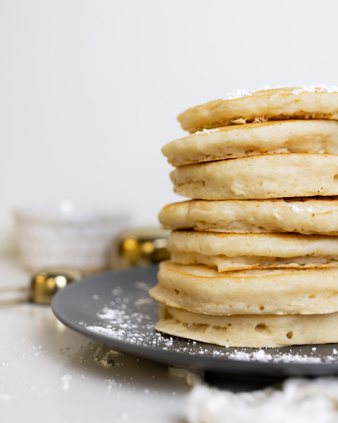 We've been really into pancakes lately in our house, so I thought I'd share our favorite plant-based pancake recipe today!