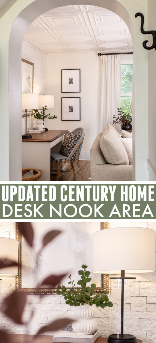 Today I'm sharing my updated home office desk nook area! I've shared this spot before, but I made a few small changes recently that have just made it so much better.