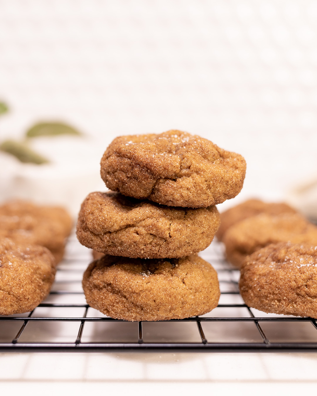 These pumpkin snickerdoodles have that classic, chewy snickerdoodle texture with the flavor of everyone's favorite fall dessert, pumpkin pie!