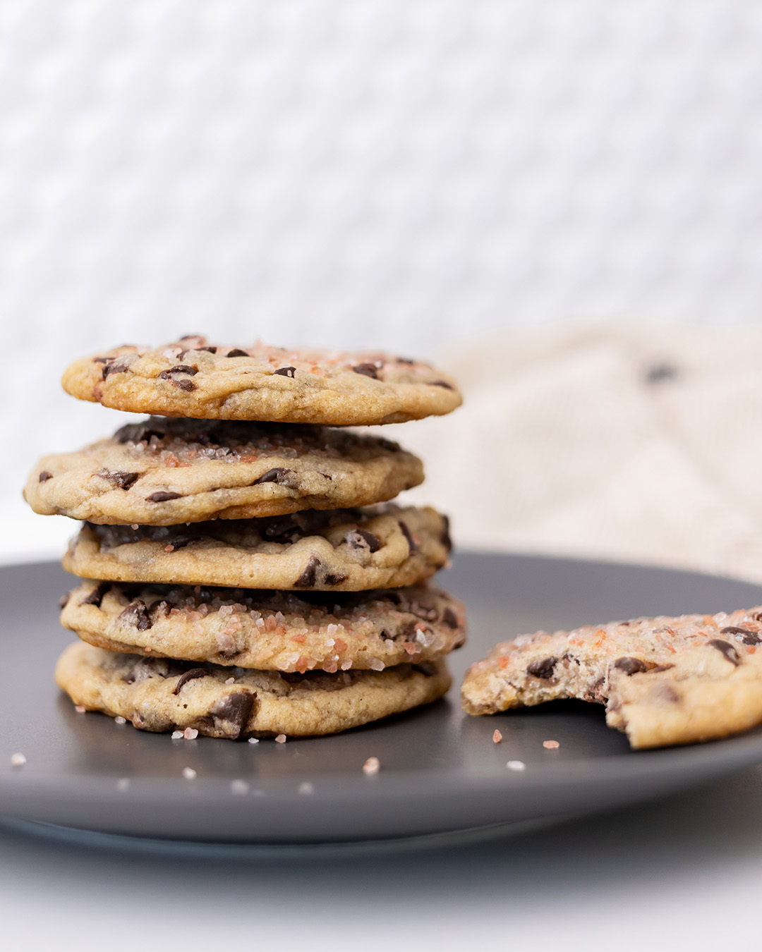 The perfect chewy chocolate chip cookie, elevated just a little bit. Here's how to make my new favorite salted chocolate chip cookies!