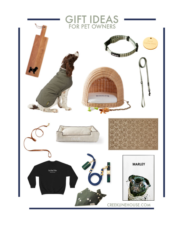Sharing some gift ideas for pet owners today! I love this idea for the pet owner you know who already has everything they could need or want for themselves.