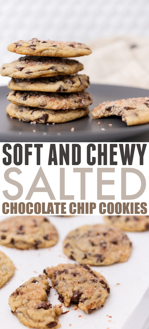 The perfect chewy chocolate chip cookie, elevated just a little bit. Here's how to make my new favorite salted chocolate chip cookies!