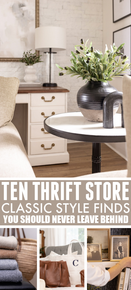 I'm always amazed at what I can find at the thrift store. Here are my top ten thrift store classic style finds to look for, including clothing and home items.