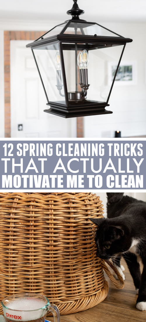 It's that time of year when we all want to wash away the dullness of the winter months and get our homes clean and sparkly for the warmer months ahead. Here are my 12 favorite spring cleaning tricks to give you the motivation to get started!