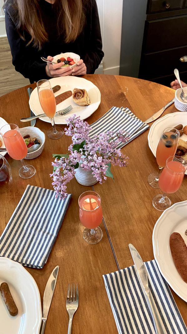 Five Things on a Friday - Brunch table chaos
