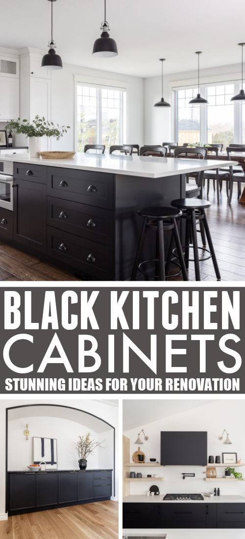 Black kitchen ideas for your renovation or new-build.