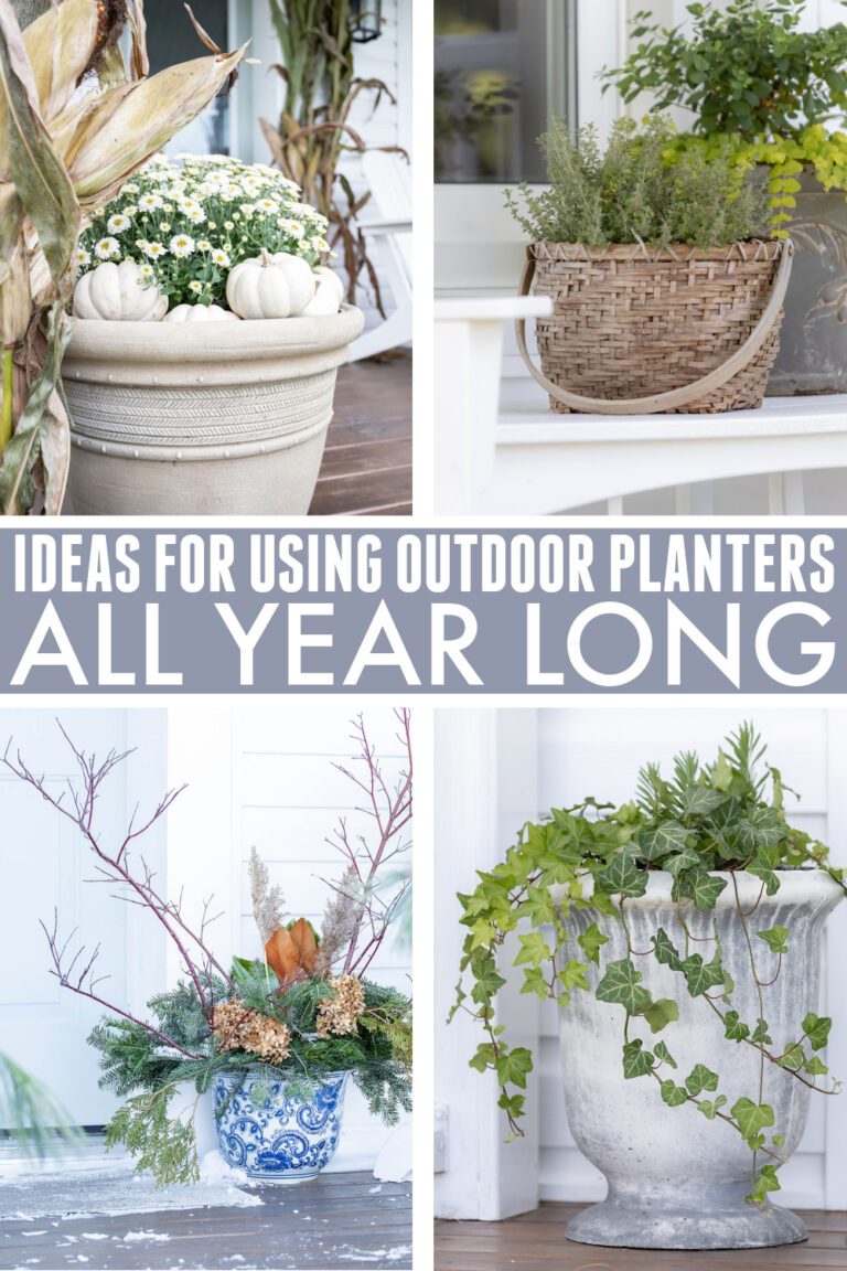 Ideas for Using Outdoor Planters Year-Round - The Creek Line House