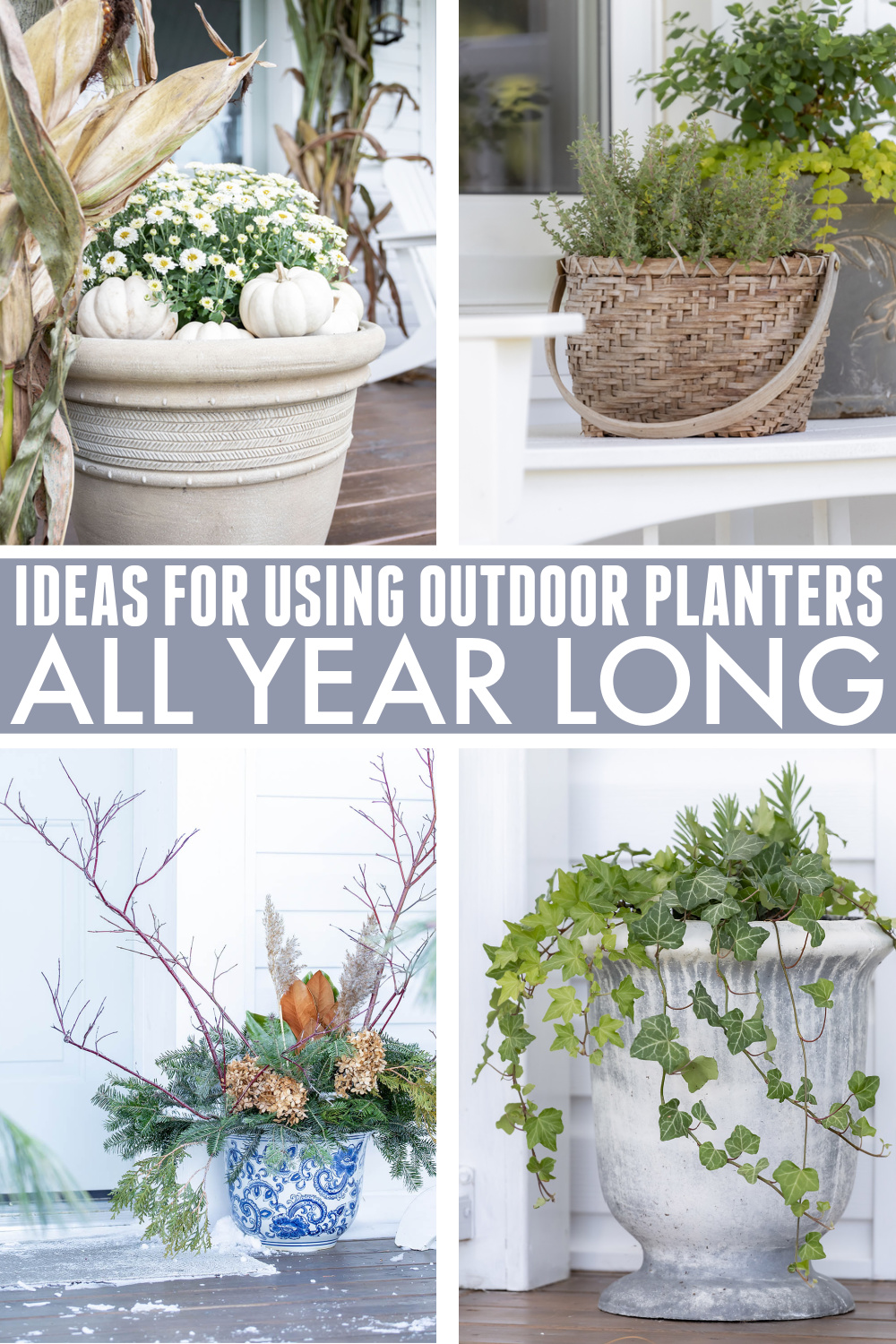 Planters ideas for all year long