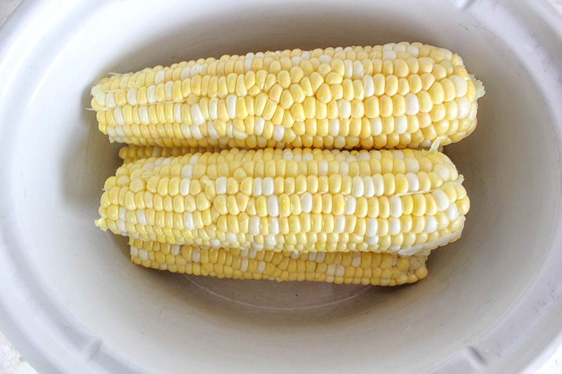 Corn on the cob is a simple crock pot side dish.