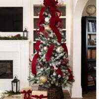 Red Christmas Tree Ideas and This Year’s Christmas Living Room Decor