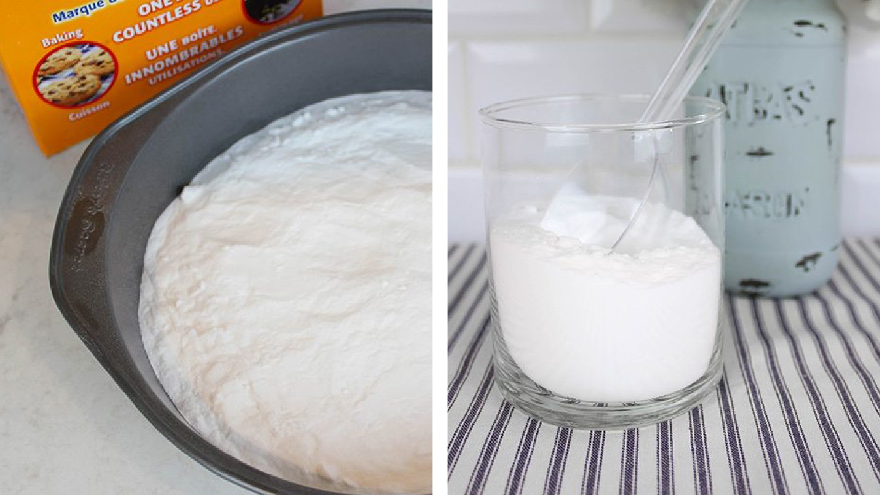 Baking soda can be turned into washing soda for extra cleaning power.