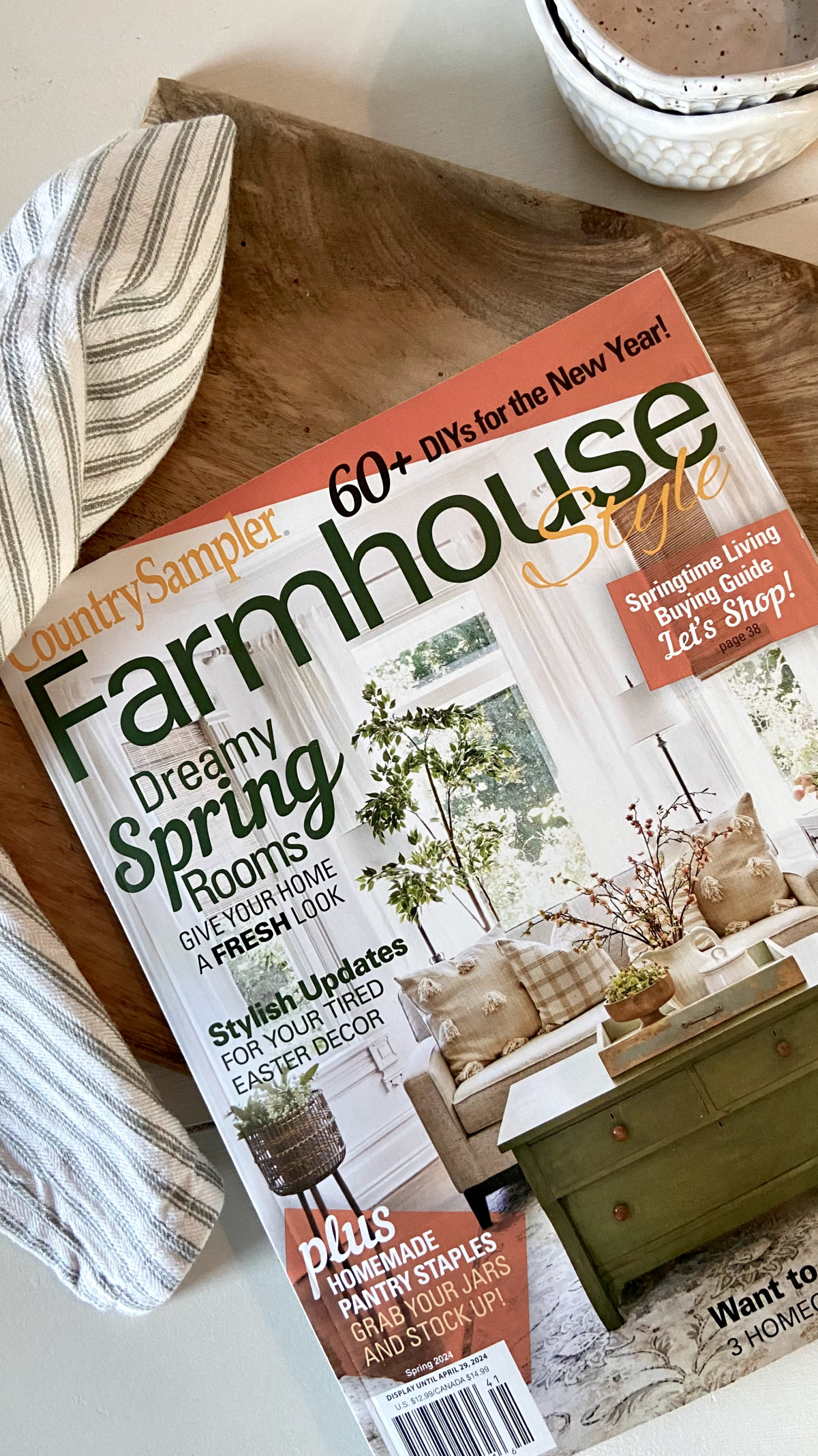 The spring issue of Farmhouse Style Magazine.