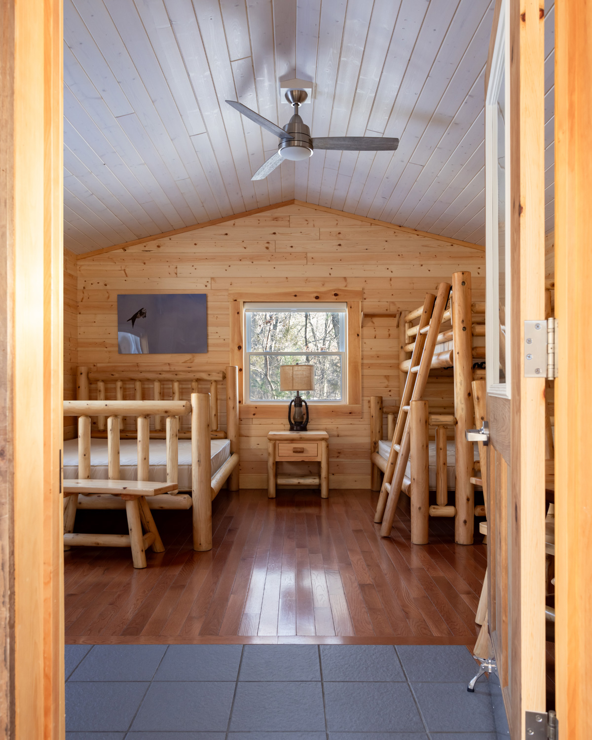 Inside the Pinery Provincial Park cabins.