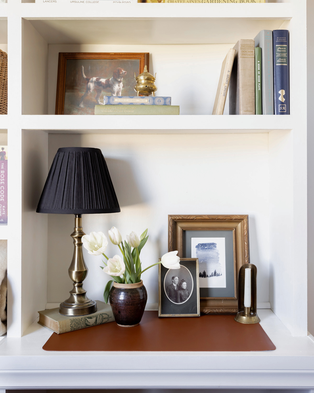Extending the bookshelf wealth look to other areas of your space.