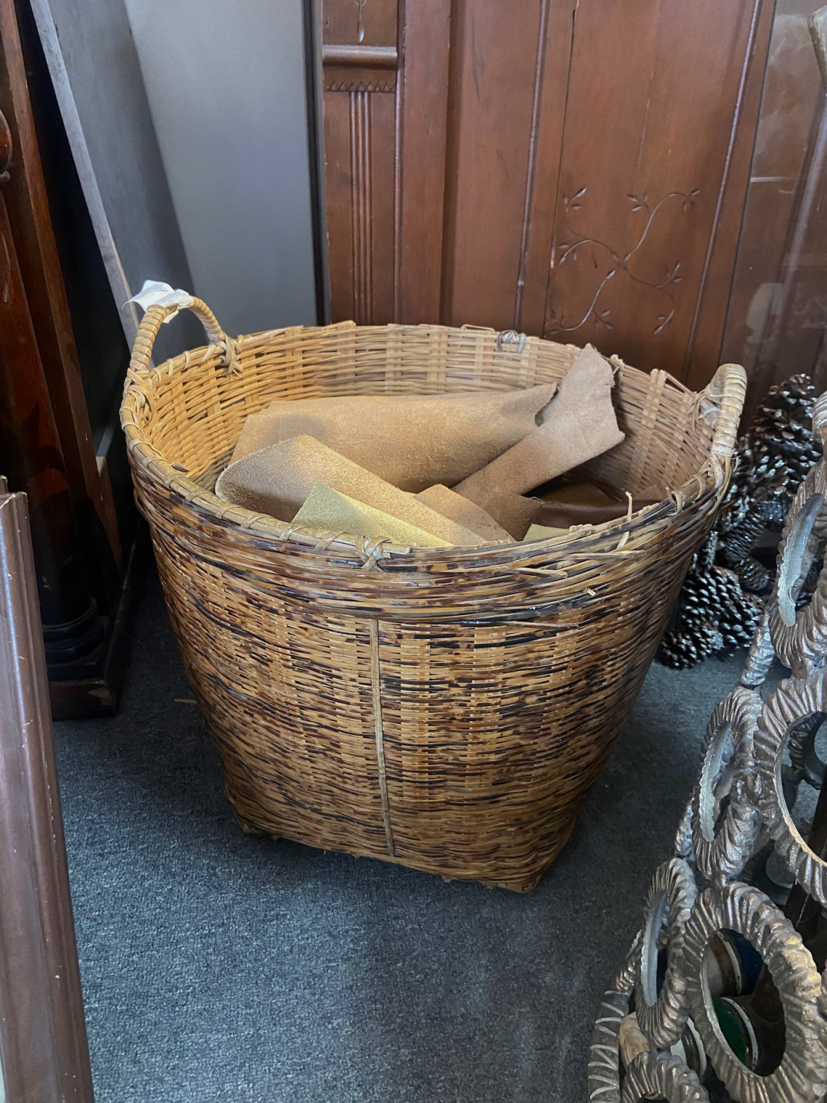 A beautiful, big vintage basket.