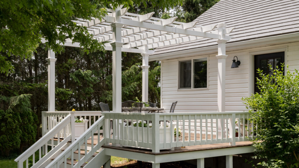 Our New Deck Pergola and Our Backyard Update Project - The Creek Line House