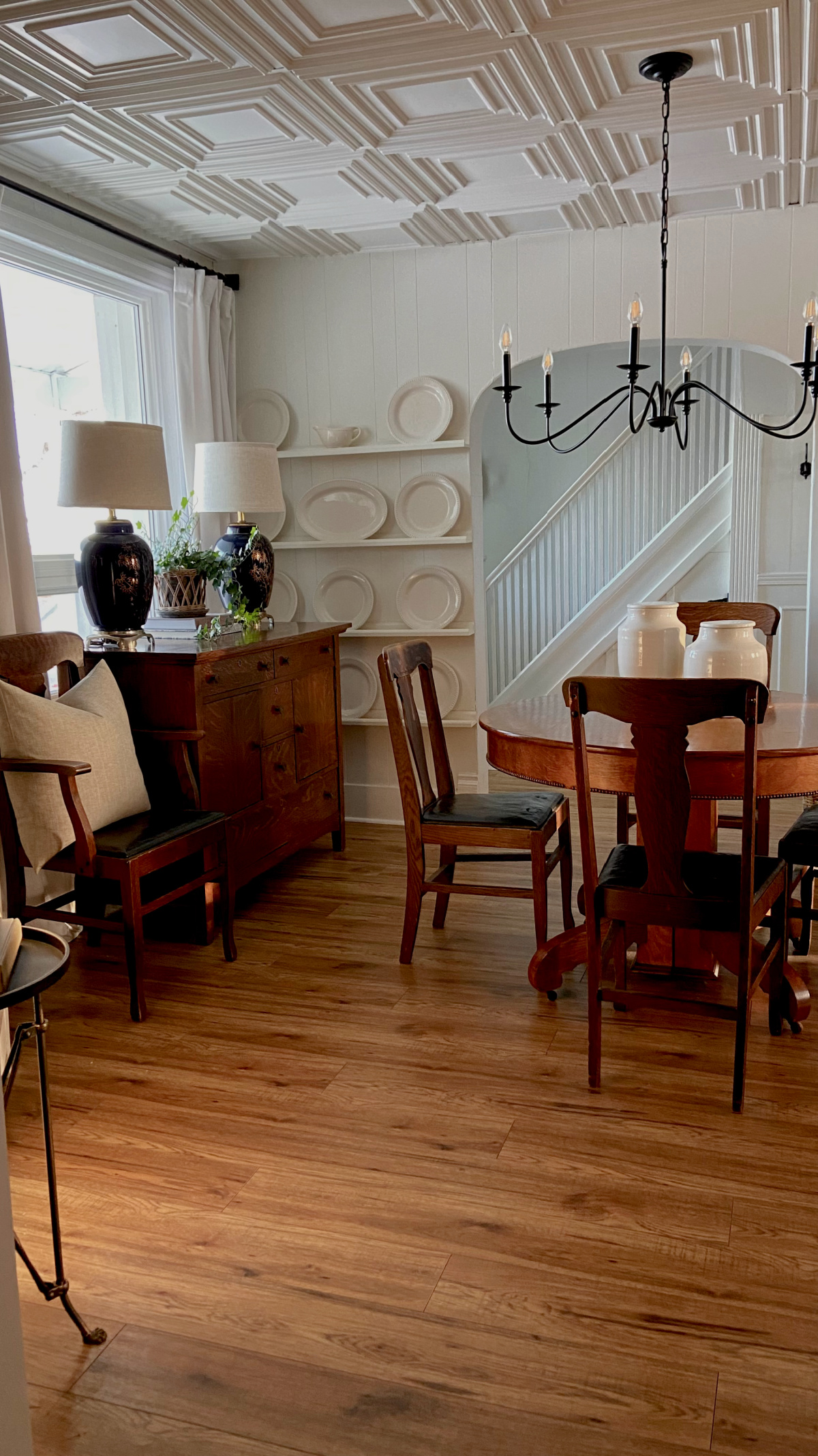Our dining room before I start decorating for Christmas.
