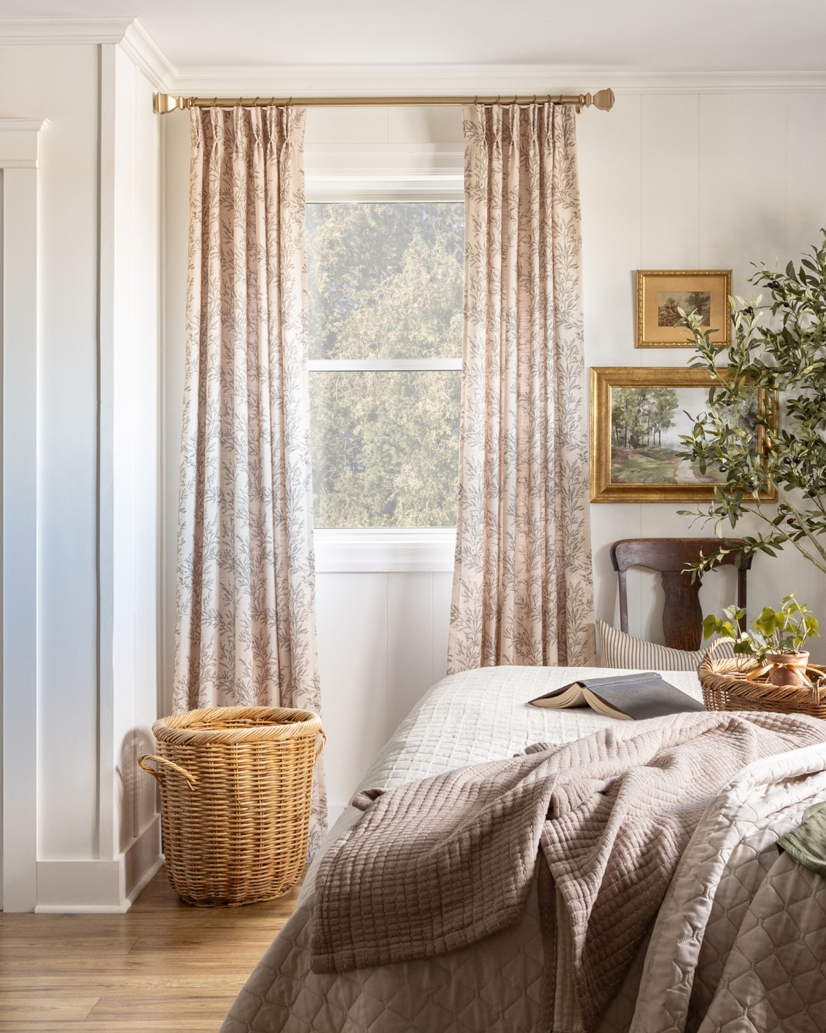 Botanical print curtains from Two Pages.