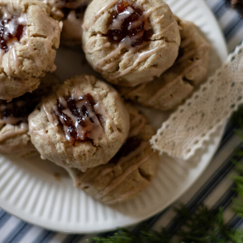 Winter-Spiced Quince Thumbprint Cookies - The Creek Line House
