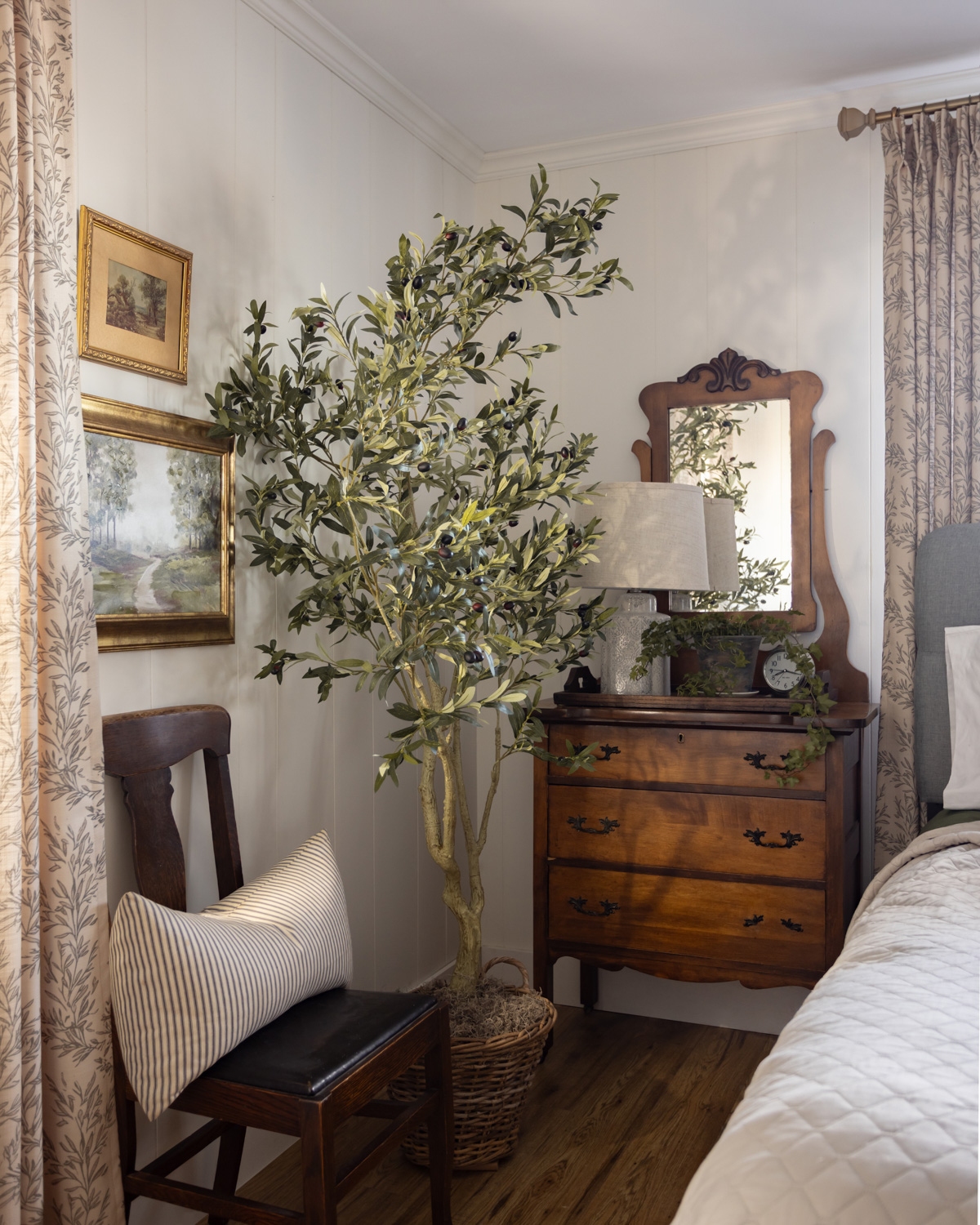 A solid wood dresser is a necessity in traditional style homes.