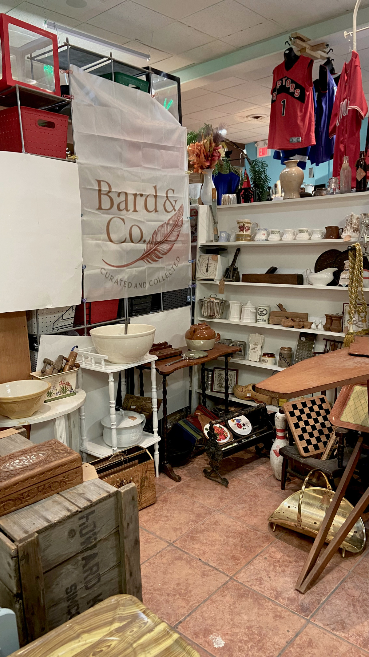 One of the more curated booths at the market.