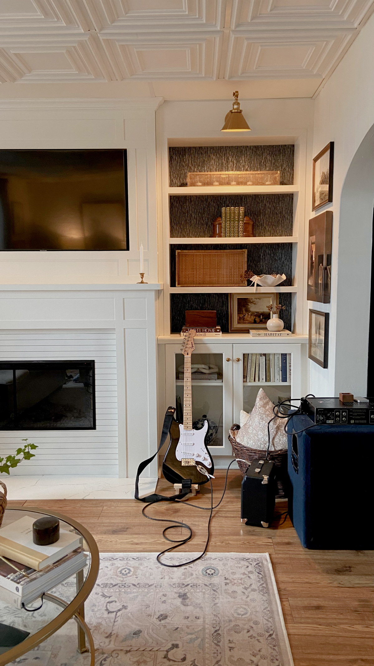 Real-life views of our living room this week.