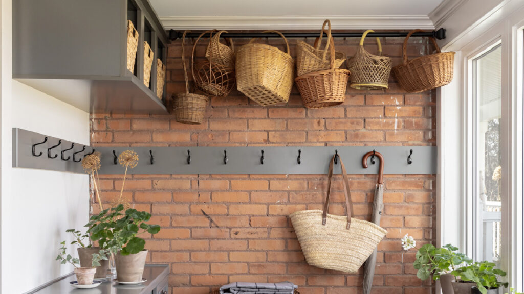 How to Hang Baskets From the Ceiling - The Creek Line House