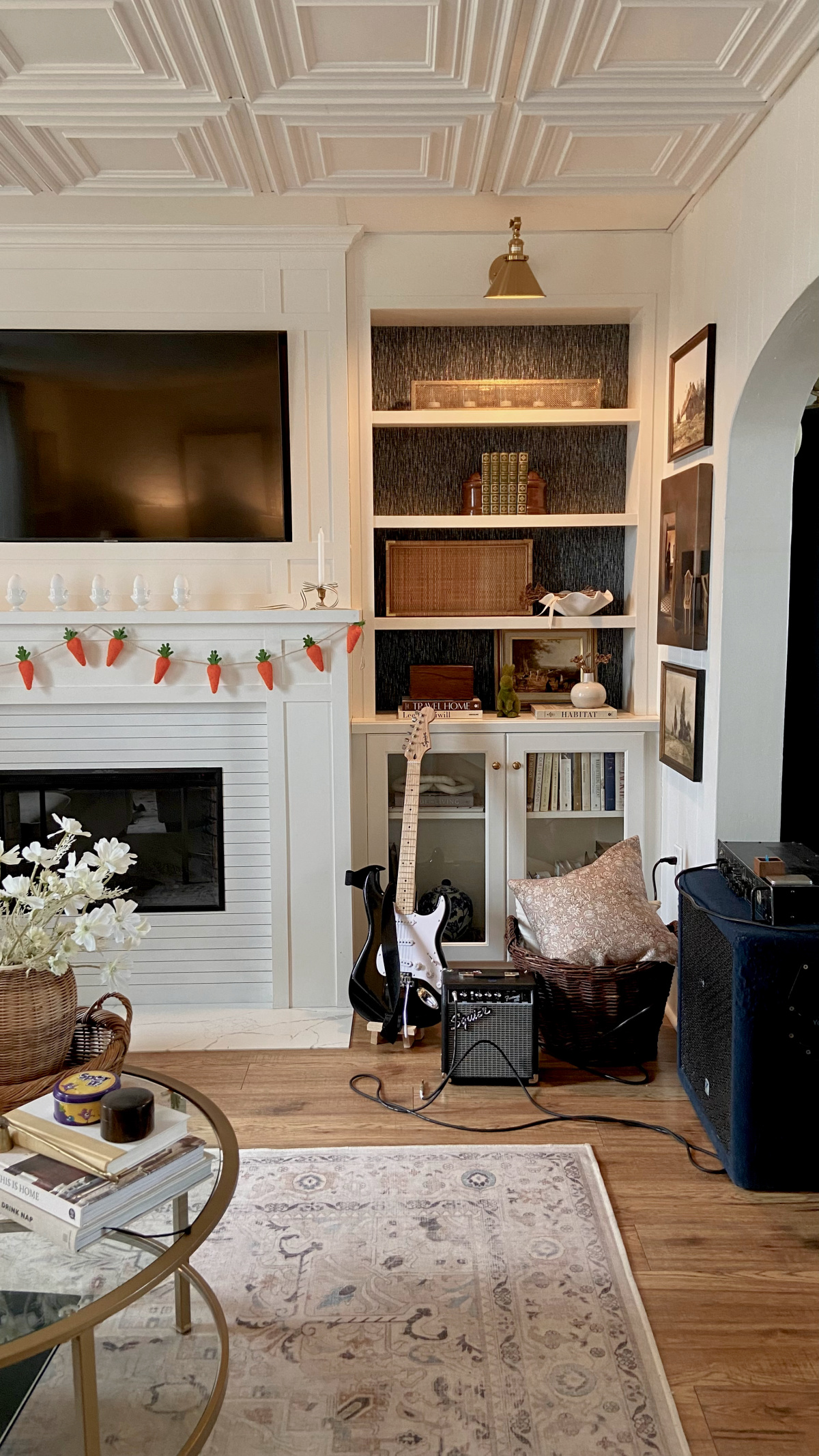 Easter weekend in our living room.