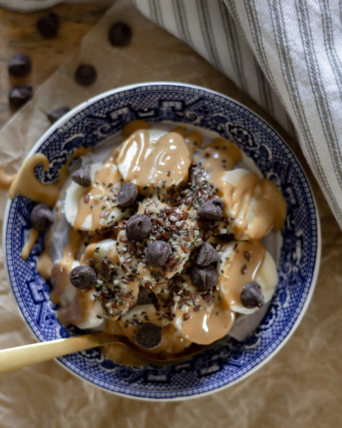 The assembled high-protein yogurt parfait.