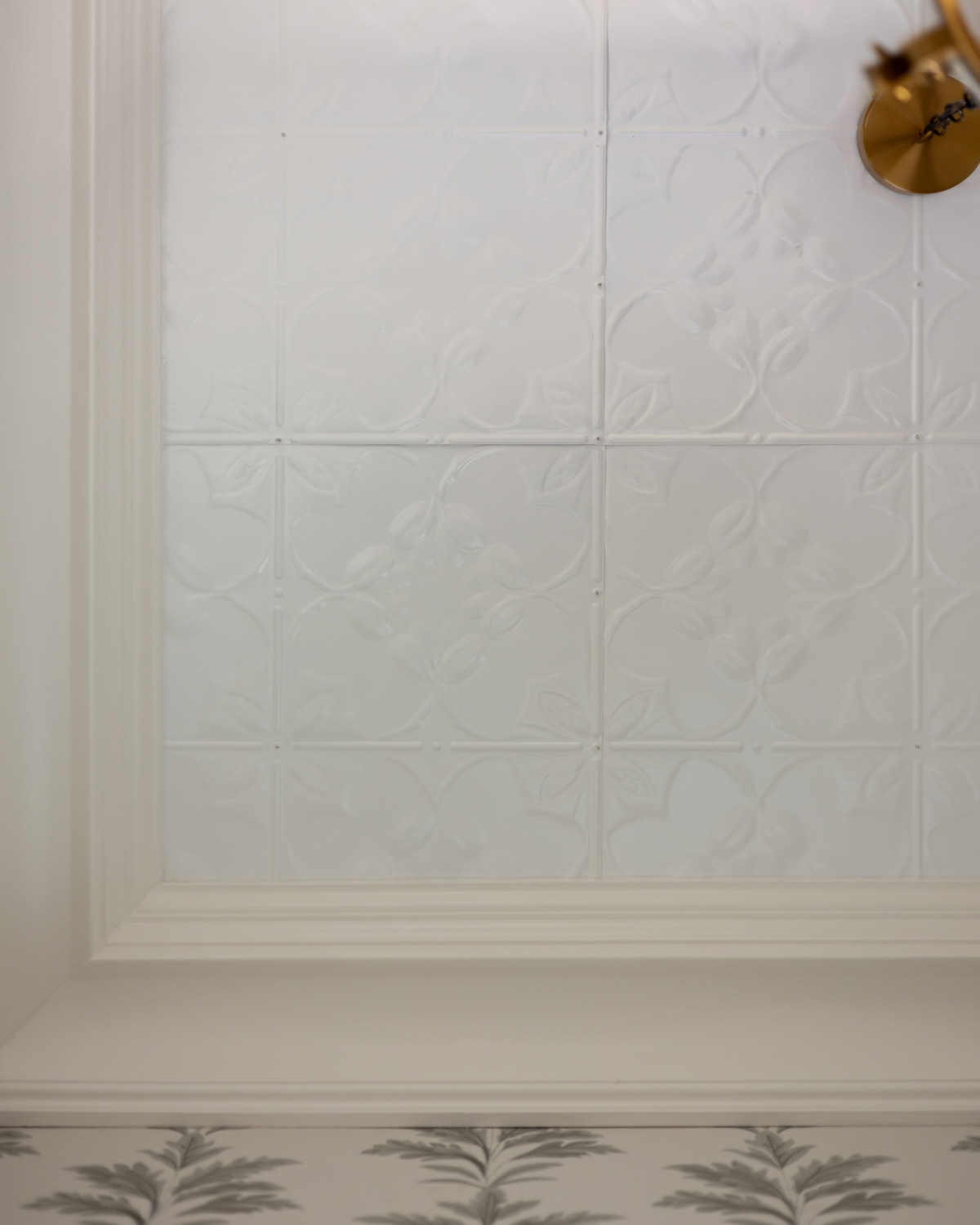 Nail-up tin ceiling tiles from Decorative Ceiling Tiles.