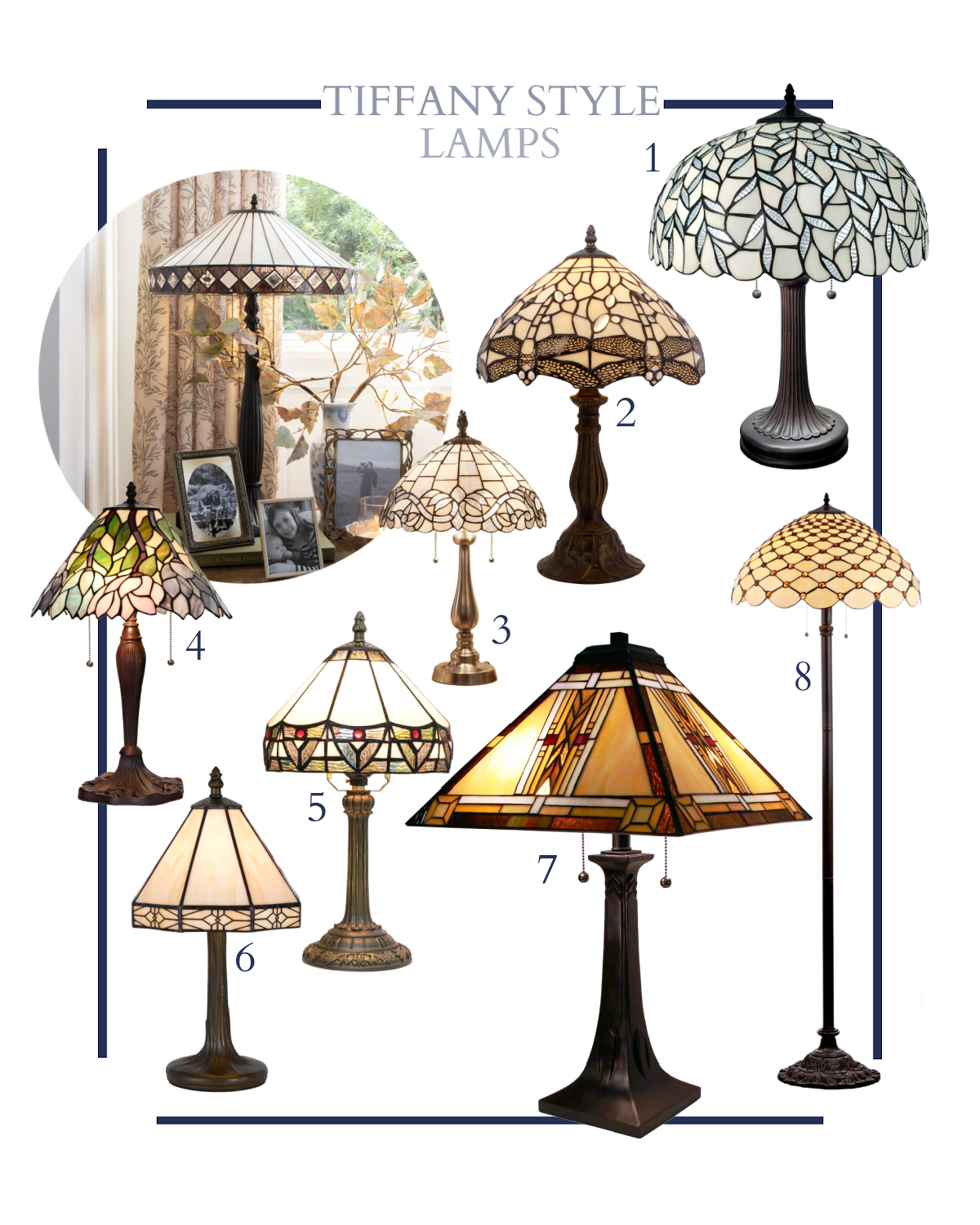 Tiffany style lamps finds for homes of all styles.