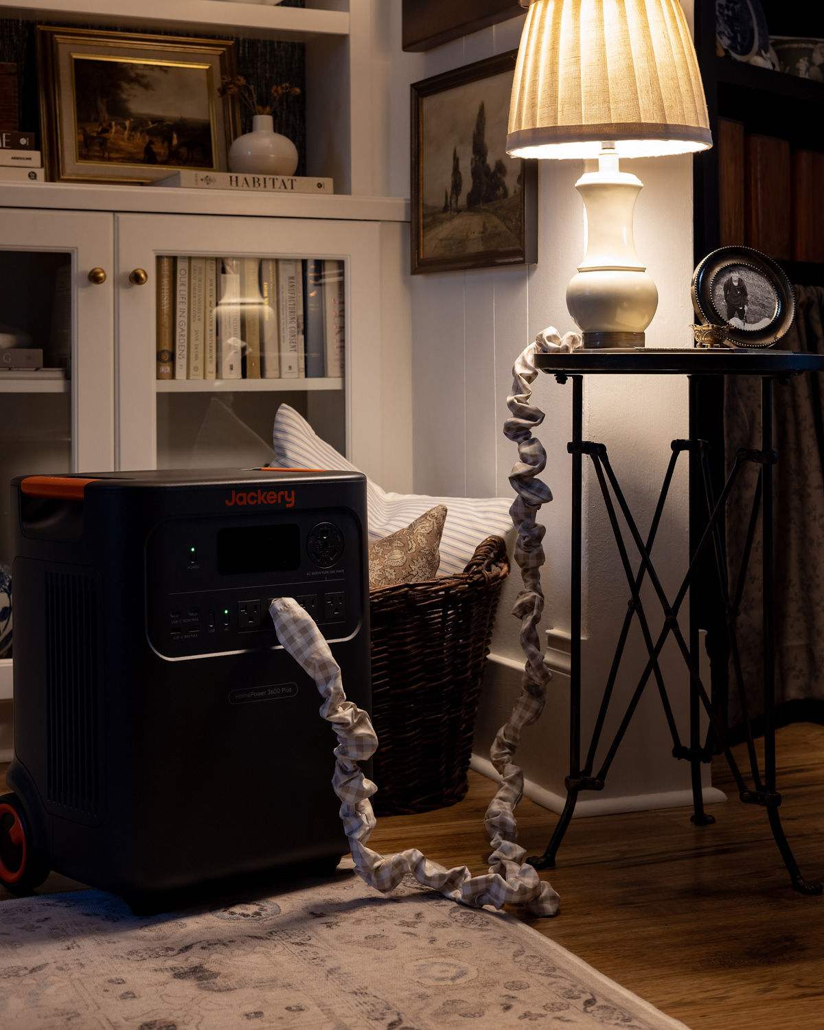 A Jackery HomePower 3600Plus during a power outage.