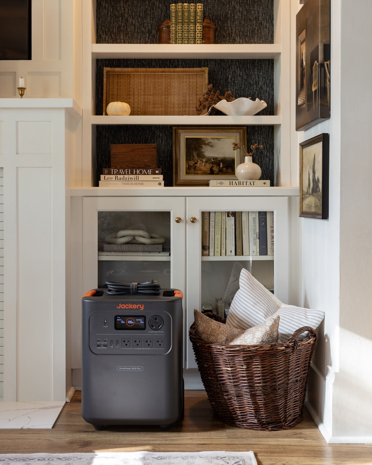 The Jackery HomePower 3600 Plus in a living room.