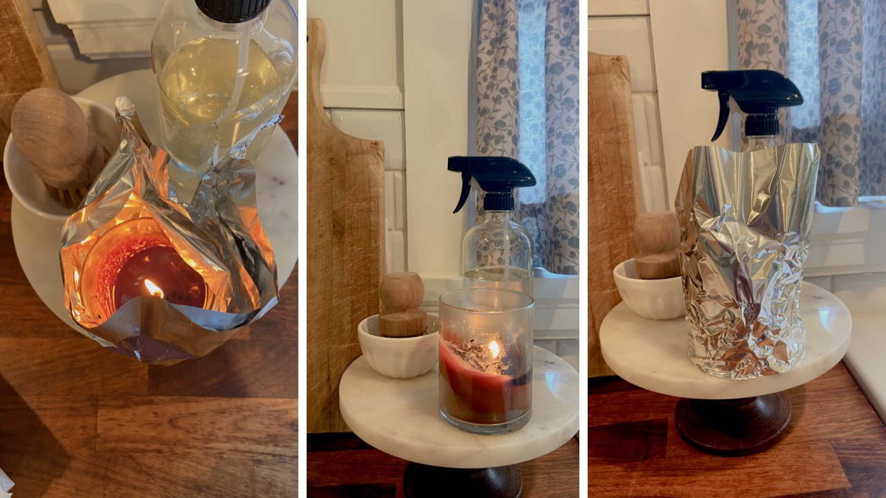 The process for fixing a tunnelling candle.